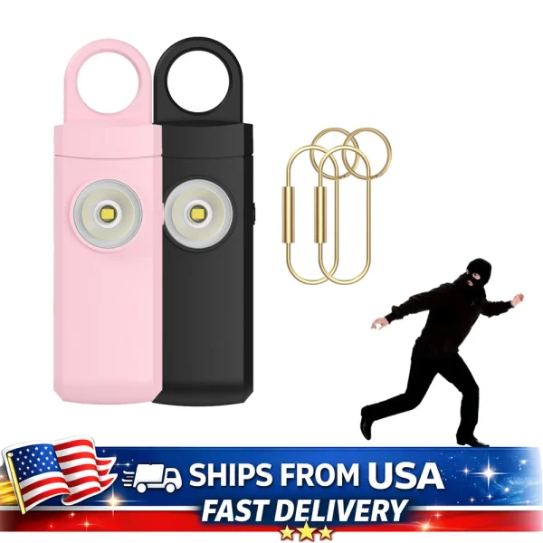 Rechargeable Personal Safety Alarm Keychain