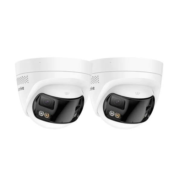 ANNKE Smart Home 180° 8MP DUO POE Dual Lens Wide View Outdoor Video POE Camera,4K AI Human Detect,8MP Security CCTV Camera