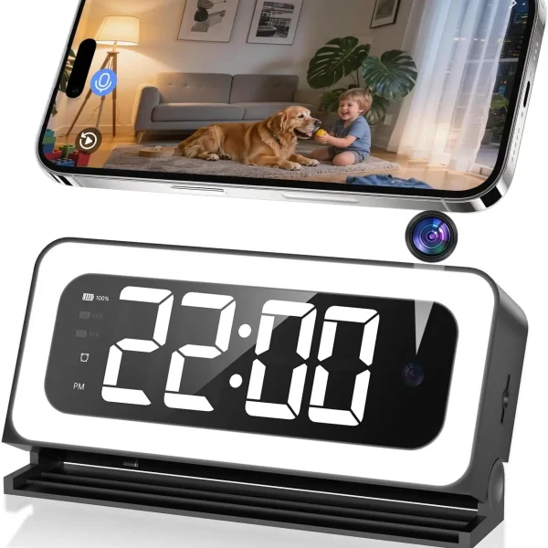 Smart Clock Camera, SecurityTwo-Way Talk,