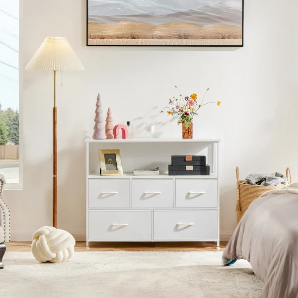 Wardrobes For Bedroom With 5/7/10 White Lover Fabric Drawers
