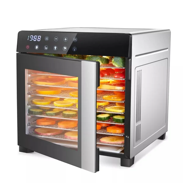 Stainless 600W 4 Presets Free Food Dehydrator