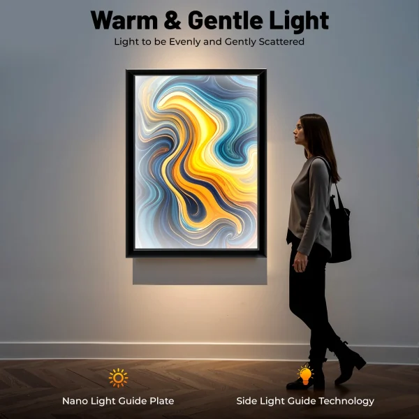 LED Poster Frame, Acrylic & Aluminum Alloy Display